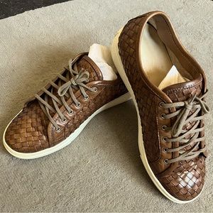Fashion Chestnut leather sneakers